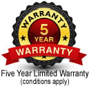 5-Year Warranty
